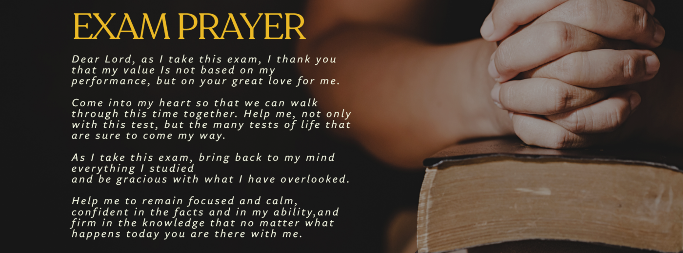 Exam Prayer